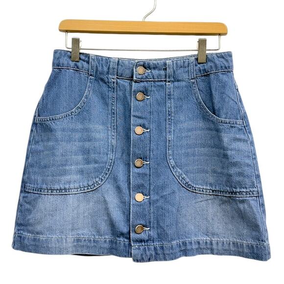 Marine Layer Emilia Denim Mini Skirt size 8 - Picture 2 of 6